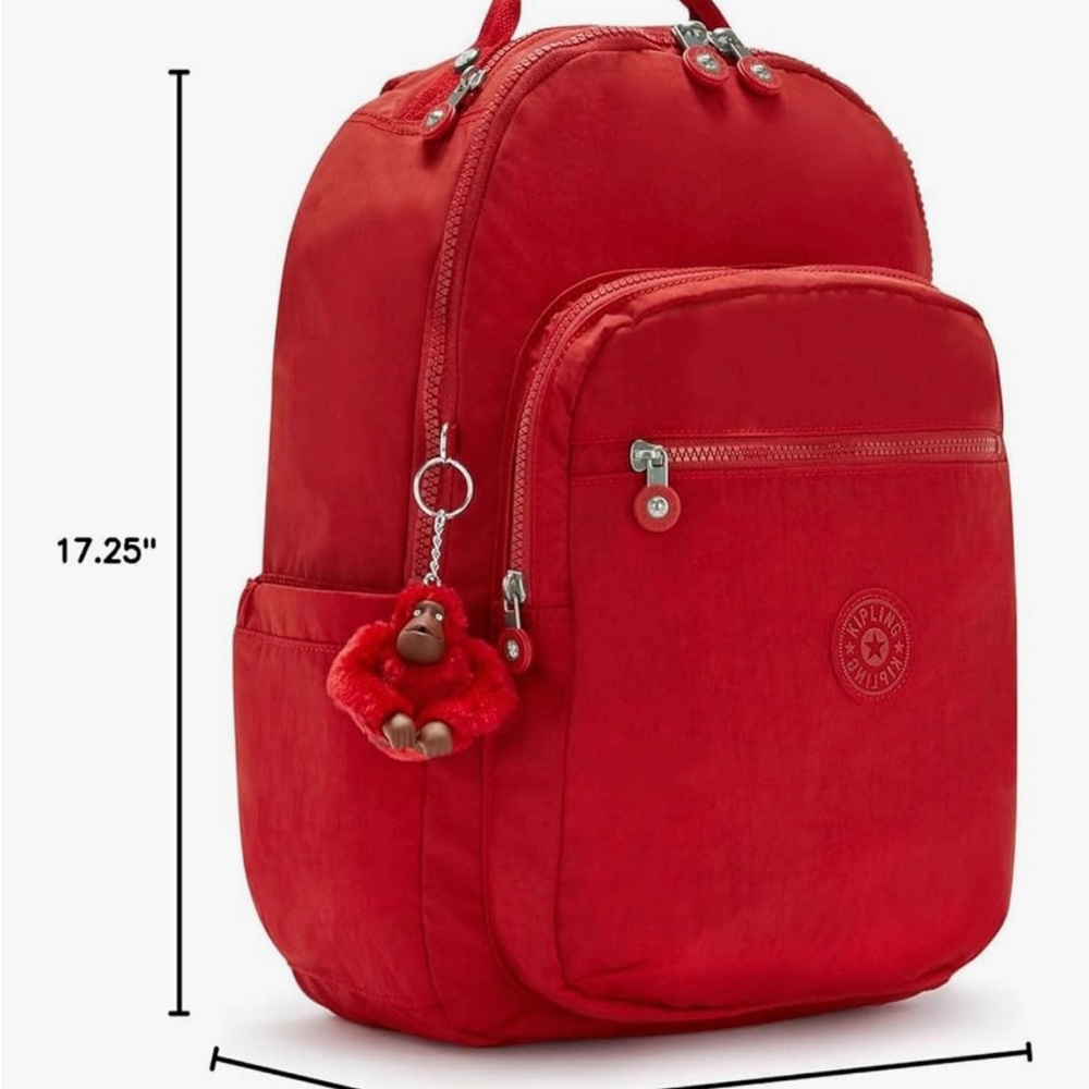 Kipling Vibrant Red Women's Backpack - image 4